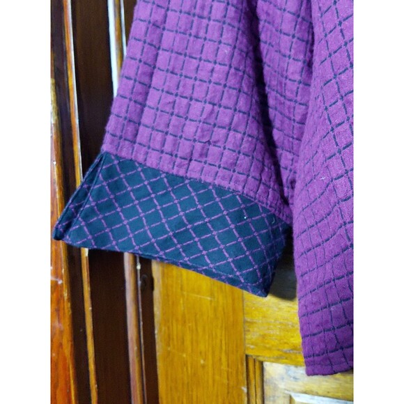 Habitat Women's Sweater in Purple with Black Trim - Picture 5 of 11